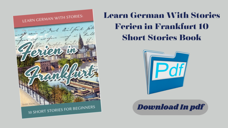 Learn German With Stories Ferien in Frankfurt 10 Short Stories Book