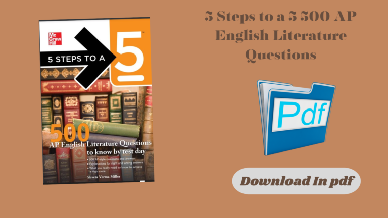 5 Steps to a 5 500 AP English Literature Questions