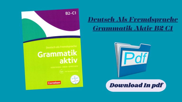 Deutsch Als Fremdsprache Grammatik Aktiv B2 C1