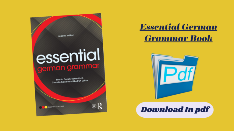 Essential German Grammar Book