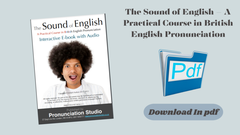 The Sound of English – A Practical Course in British English Pronunciation