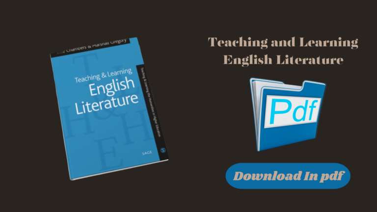 Teaching and Learning English Literature