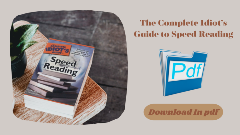 The Complete Idiot’s Guide to Speed Reading