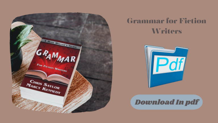Grammar for Fiction Writers