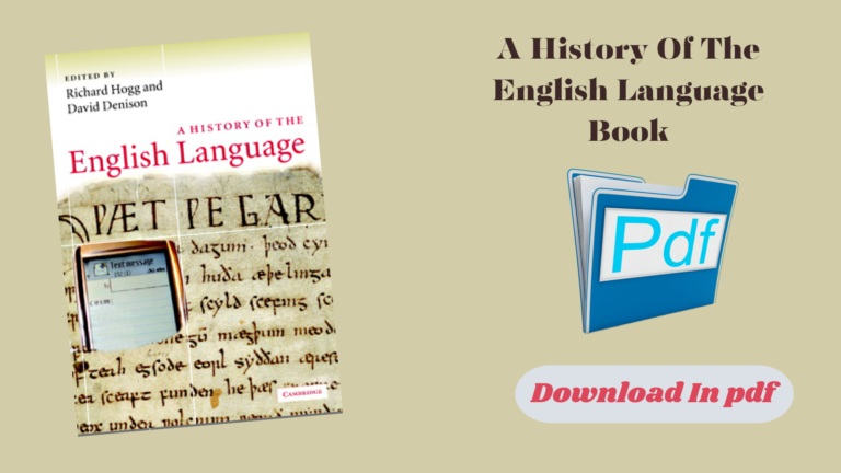 A History Of The English Language Book