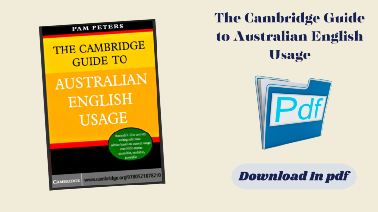 The Cambridge Guide to Australian English Usage