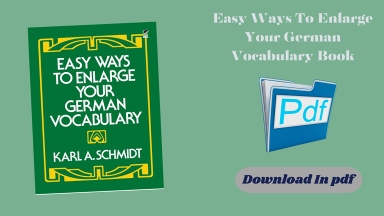 Easy Ways To Enlarge Your German Vocabulary Book