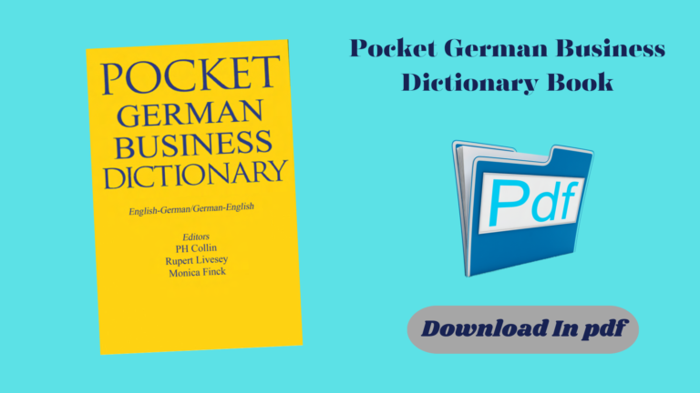Pocket German Business Dictionary Book