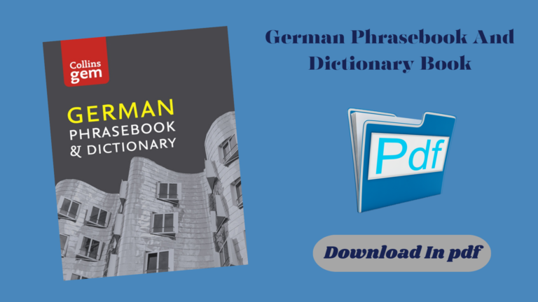 German Phrasebook And Dictionary Book
