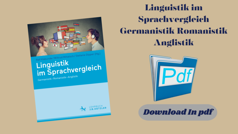 Linguistik im Sprachvergleich Germanistik Romanistik Anglistik