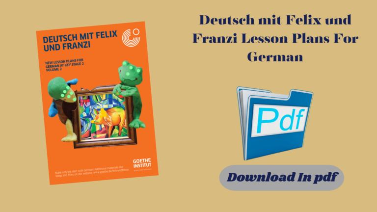 Deutsch mit Felix und Franzi Lesson Plans For German