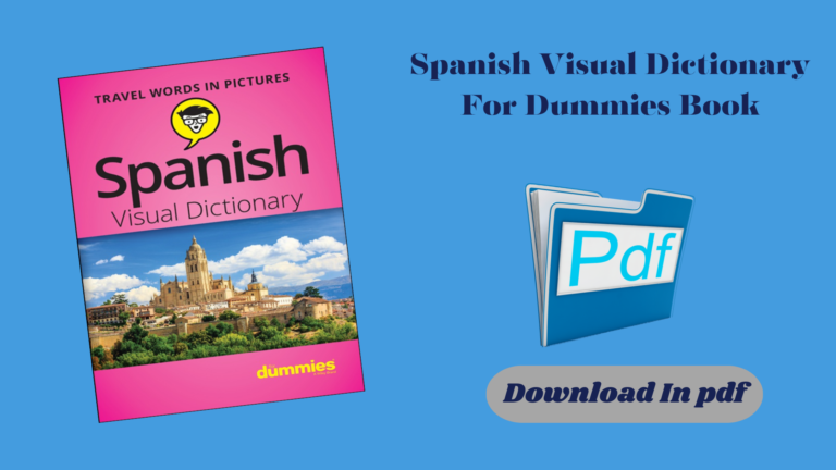 Spanish Visual Dictionary For Dummies Book