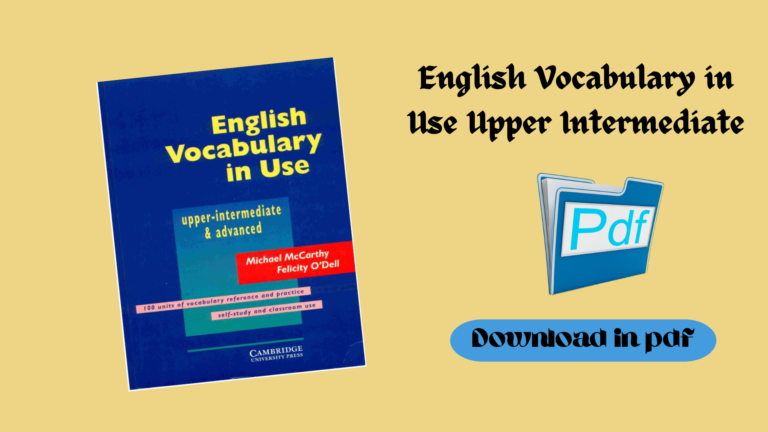 English Vocabulary in Use Upper Intermediate