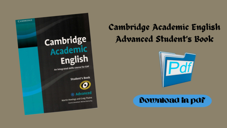 Cambridge Academic English Advanced Student’s Book