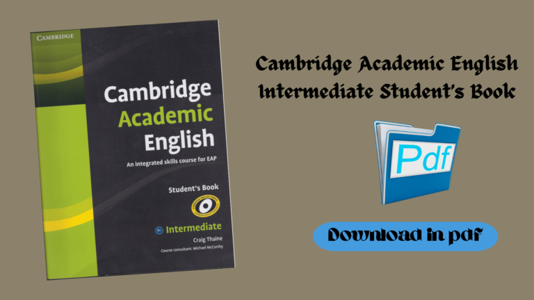 Cambridge Academic English Intermediate Student’s Book
