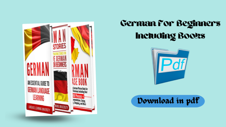 German For Beginners Including Books