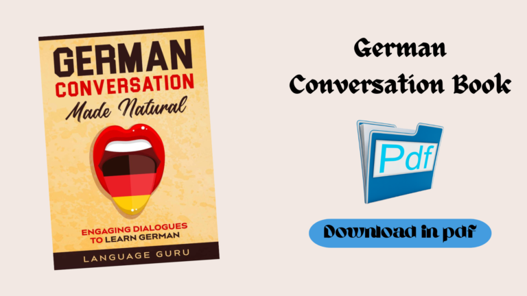 German Conversation Book