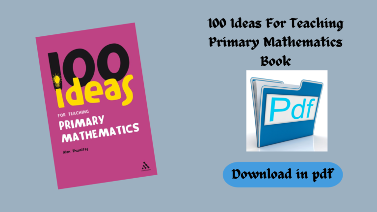 100 Ideas For Teaching Primary Mathematics Book