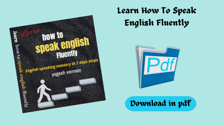 Learn How To Speak English Fluently
