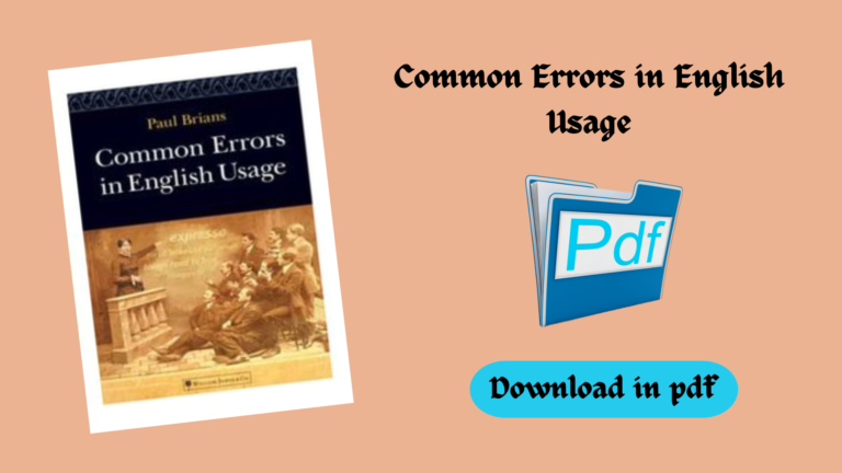 Common Errors in English Usage