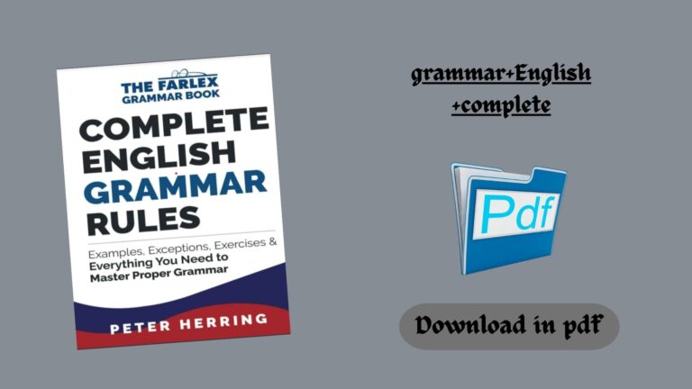 Complete English Grammar Rules