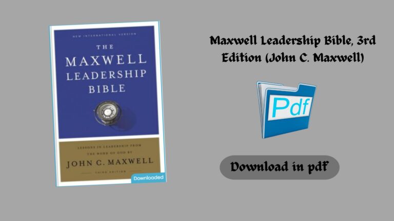 Maxwell Leadership Bible, 3rd Edition (John C. Maxwell) (Z-Library)