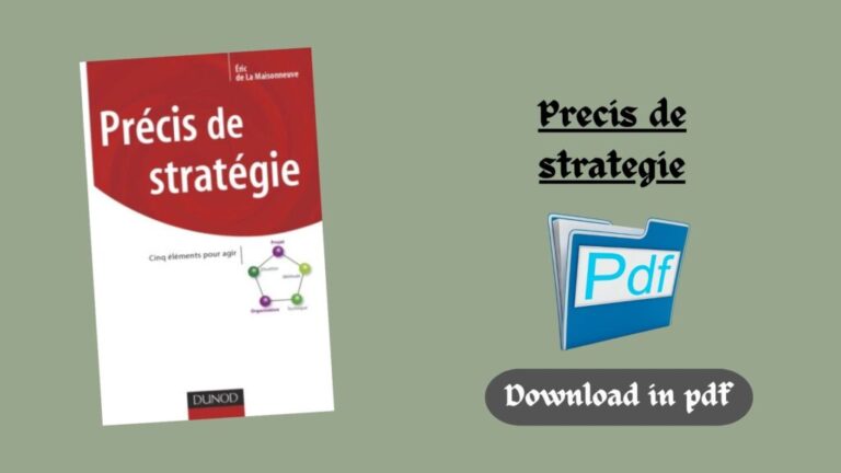 Precis de strategie